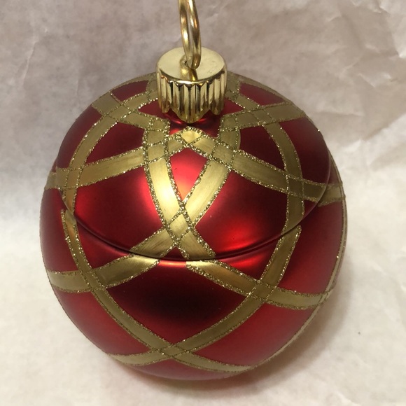 Porcelain Ornament Shaped Treasure Box 7.5”x7” - Picture 2 of 9